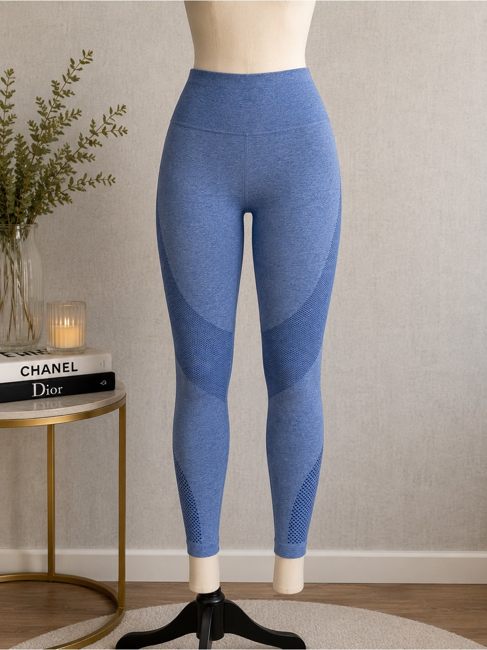 Women’s Blue Seamless Active Leggings